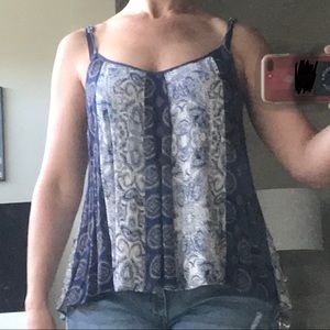 Bohemian spaghetti strap camisole